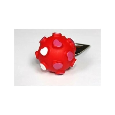 Salač Loptička sa srdiečkami VINYL 6.5 cm