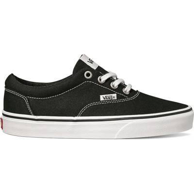 Vans Дамски маратонки Vans Doheny Canvas Low Trainers Womens - Black/White