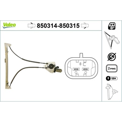 Zvedací zařízení oken VALEO 850315