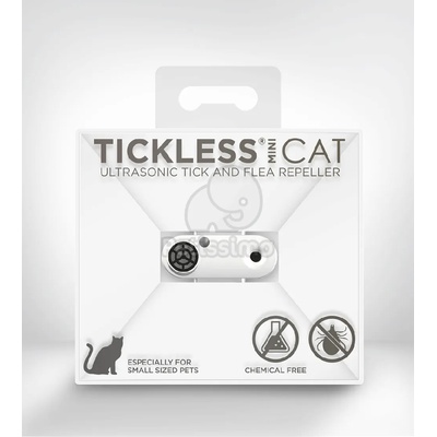 Tickless Mini Cat ултразвуков репелент срещу бълхи и кърлежи Бял