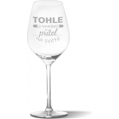 Sablio Sklenička na víno Tohle je ten nejlepší přítel na světě 490 ml