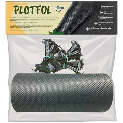 Fólie PLOTFOL; 10m; 20ks hřeb
