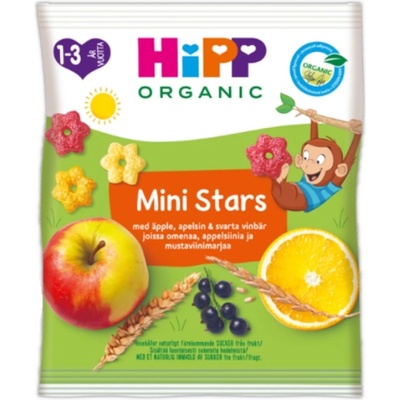 Hipp Био зърнен снакс Hipp - Мини звездички, 30 g