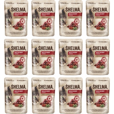 Shelma Rich in beef in sauce 12 x 85 g