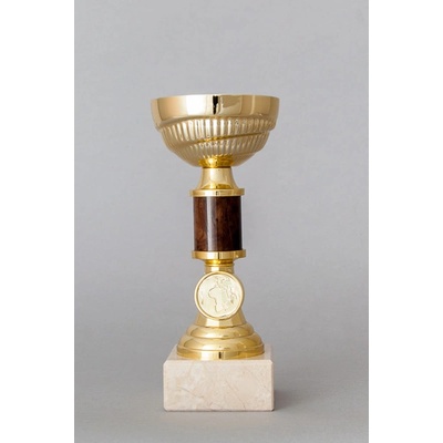 Zlatohnědý sportovní pohár 19 23 cm 19 cm