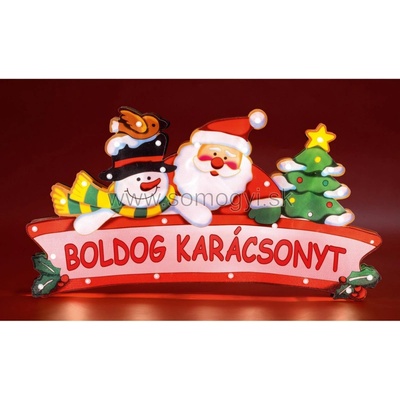 HOME Dekorácia do okna BOLDOG KARÁCSONYT! KID 19 HU