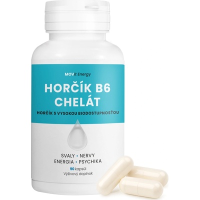 MOVit Horčík B6 Chelát 100 mg 90 kapsúl
