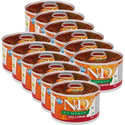 N&D dog Quail & Pumpkin Adult Mini 12 x 140 g