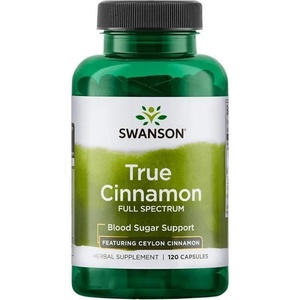 Swanson True Cinnamon, 120 капсули, Swanson (SW1752)