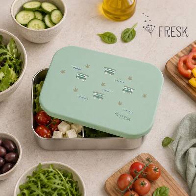 Fresk : Кутия за храна със силиконов капак - Surf boy (FR-FD600-11)