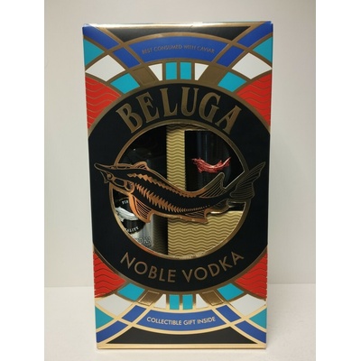 Vodka Beluga Noble Rocks 40% 0,7 l (dárkové balení 1 sklenice)