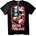 NOONEBRAND Тениска Мъртъв или Жив Разделен Робот и Skull - 3XL, Black