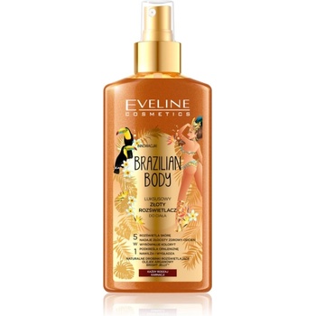 Eveline Cosmetics Brazilian Body хидратиращ спрей за тяло с блестящи частици 150ml
