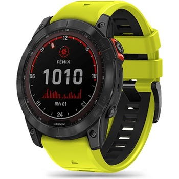 Tech-Protect Силиконова каишка за Garmin Fenix 3 / 3hr / 5x / 5x Plus / 6x / 6x Pro / 7x от Tech-Protect IconBand Pro - Lime/Черна (9319456605129)