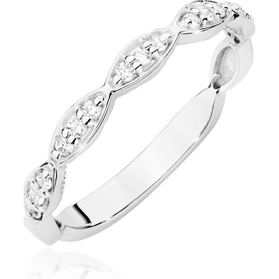 Blink Blink Zlatý prsteň z bieleho zlata s diamantami 1674BDB