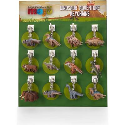Mojo Displej 72 ks príveskov na kľúče - Dinosaury