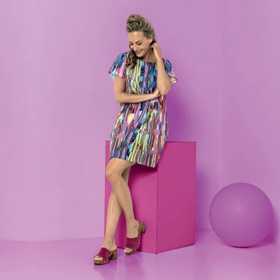 Bavlna popelín - Multicolour strips