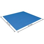 Bestway 58003 Квадратна подложка Flowclear 488 x 488 см за надземни басейни до Ø 457 см, (58003)
