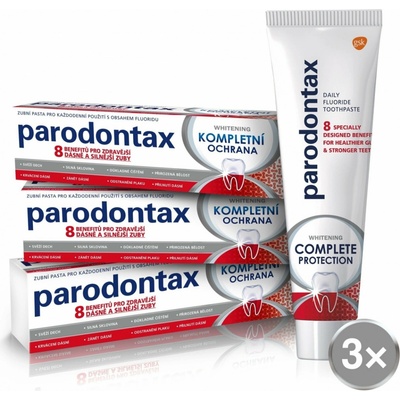 Parodontax Kompletná ochrana + whitening 3 x 75 ml