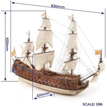 Occre Сан Фелипе 1: 86 комплект