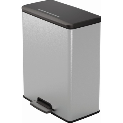 Curver Deco BIN 65L Odpadkový koš 48,6 x 31,6 x 61,5 cm stříbrný 01128-C70