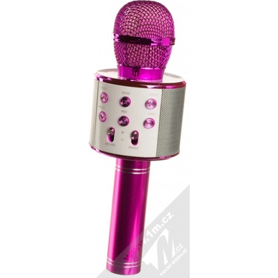 WSTER WS 858 Karaoke bluetooth mikrofon růžová – Zbozi.Blesk.cz