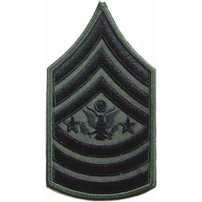 Nášivka: Hodnost US ARMY rukávová Sergeant Major of the Army olivová | černá