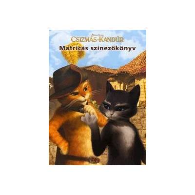 Csizmás a Kandúr - Matricás színezőkönyv