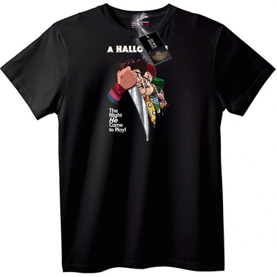 NOONEBRAND Тениска Halloween нощ - XL, Black