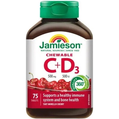 Jamieson Vitamin C & D Cherry 75 tablet