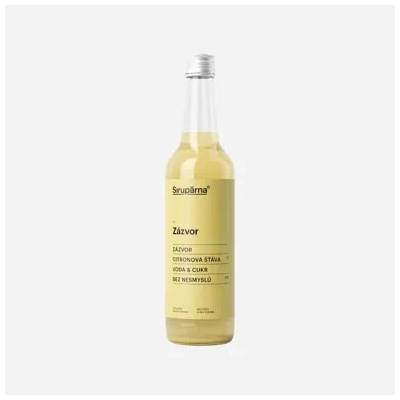 Sirupárna Domácí Zázvorový Sirup 0,5 l