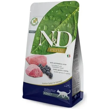 N&D N&D Prime Cat Lamb & Blueberry Adult - за котки в зряла възраст с агнешко и боровинки 300gr