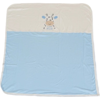 Cangaroo Бебешко одеяло Cangaroo - Mum's Giraffe, 90 х 100 cm, синьо (111711)