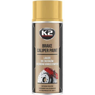 Sprej na brzd. strmene K2 Brake Caliper Paint Zlatý 400ml