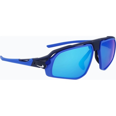 Nike Слънчеви очила Nike Flyfree M mattе navy/ volt/ blue mirror