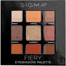 Sigma Beauty Eyeshadow Palette Fiery paleta očních stínů 9 g