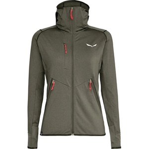 Salewa Дамско поларено яке Salewa Women's Agner Hybrid Polarlite Fullzip Hoody Fleece jacket - Faded Green Melange - размер 34 (EU) (105-2337-1412)