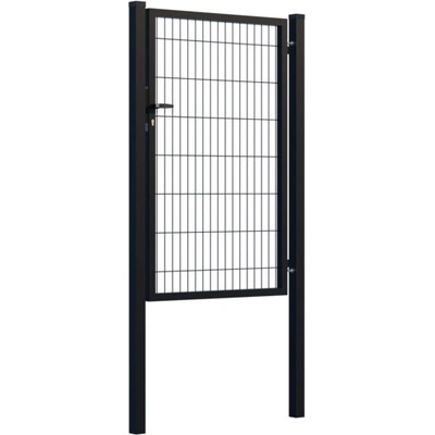 EKOfence Bránka 1kr. SQUARE ZnPVC 1000x1500mm, čierna 16371