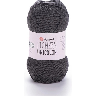 Yarn Art Flowers Unicolor 745 antracit