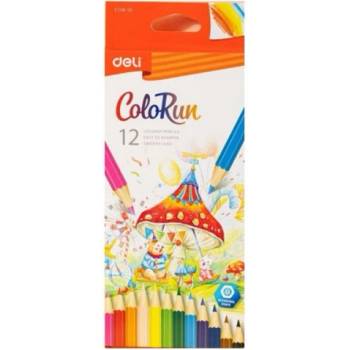 Deli Моливи цветни ColoRun Deli 12 цвята