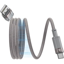 Yesido CA173 magnetický nabíjecí a datový USB-A na USB-C šedobéžový
