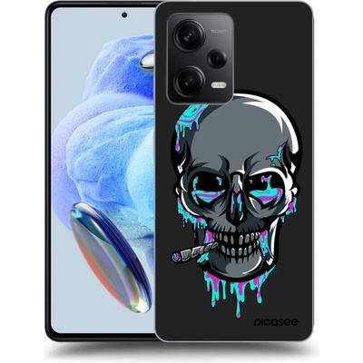 Púzdro Picasee silikónové Xiaomi Redmi Note 12 5G - EARTH - Lebka 3.0 čierne