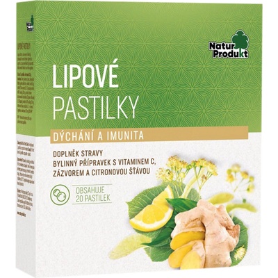 Naturprodukt Lipové pastilky 20 ks
