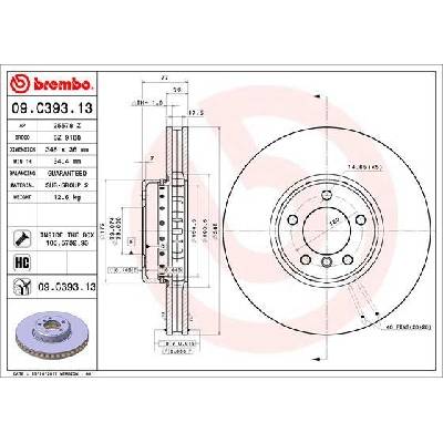 Brzdový kotúč BREMBO 09.C393.13