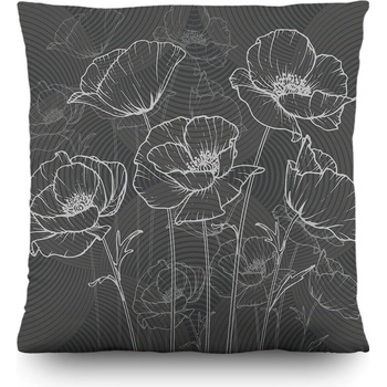 AG Art Vankúš Sivé maky 45x45