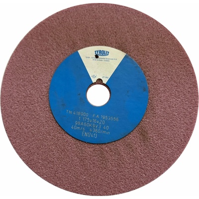 Tyrolit 98A60K9V40 Brúsny kotúč 175 x 16 x 20 mm 60 T418900