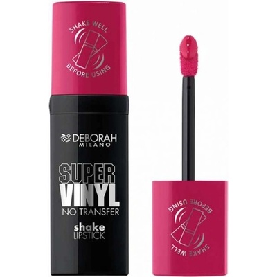 Deborah Milano dloutrvající tekutá rtěnka Super Vinyl, 03 Cherry Pink 4,4 g