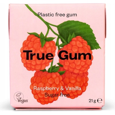 True Gum vanilka/malina 21 g