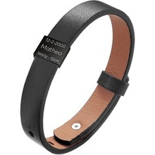 Šperky4U personalizovaný pánský kožený náramek OPA221