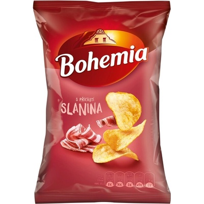Bohemia bramborové lupínky s příchutí slanina 60 g